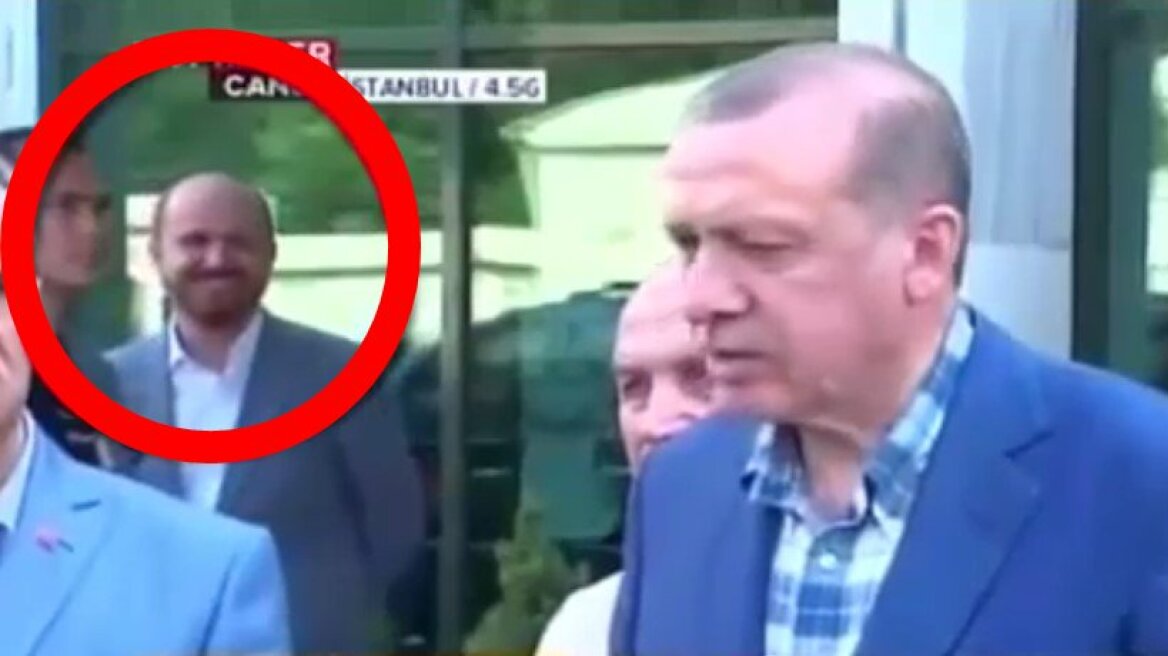 Βίντεο: Ενώ ο Ερντογάν μιλάει για το μακελειό στο Γκαζιαντέπ ο γιος του ξεσπάει σε γέλια
